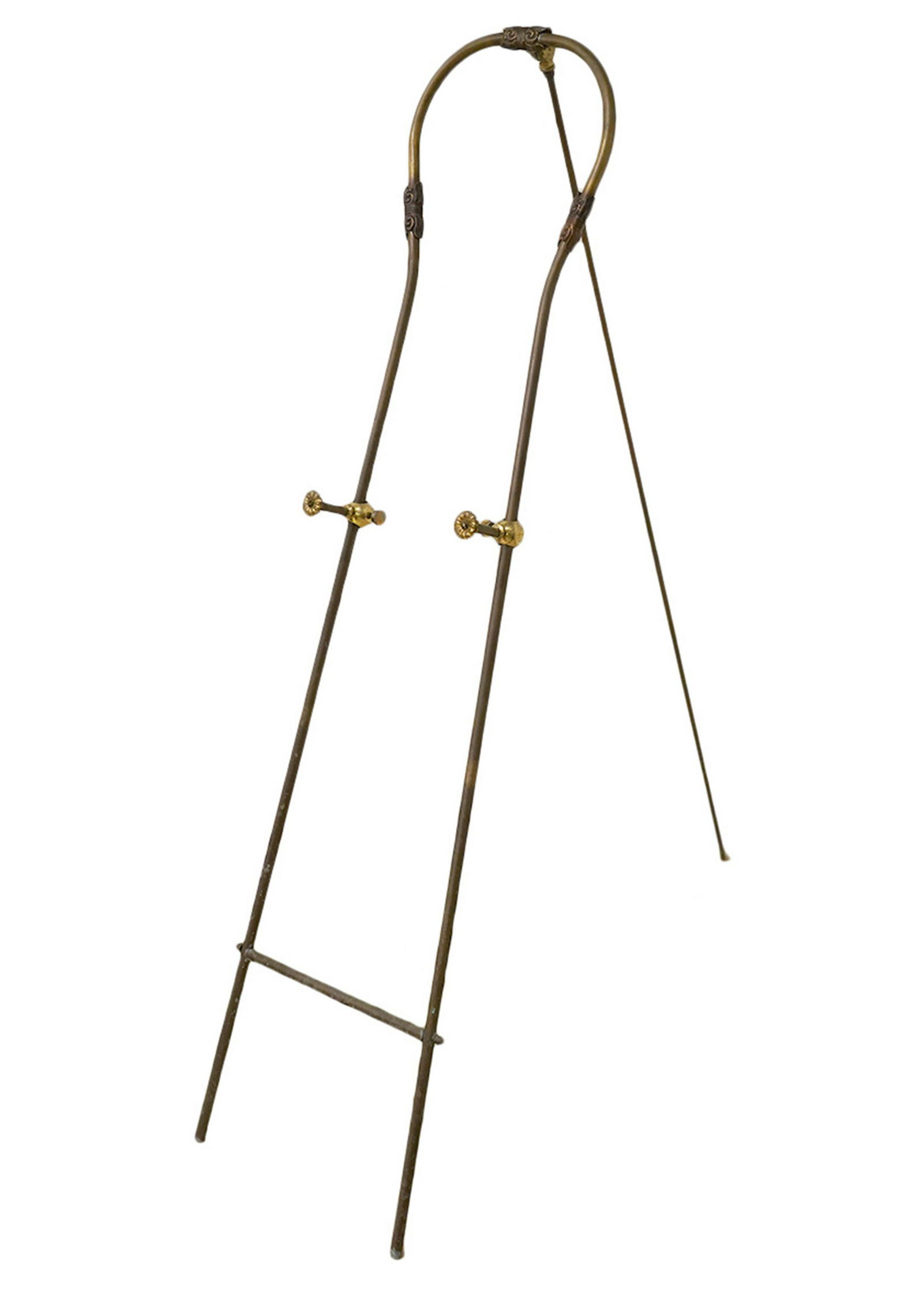 Victorian Brass Adjustable Painters Easel (1 of 4)