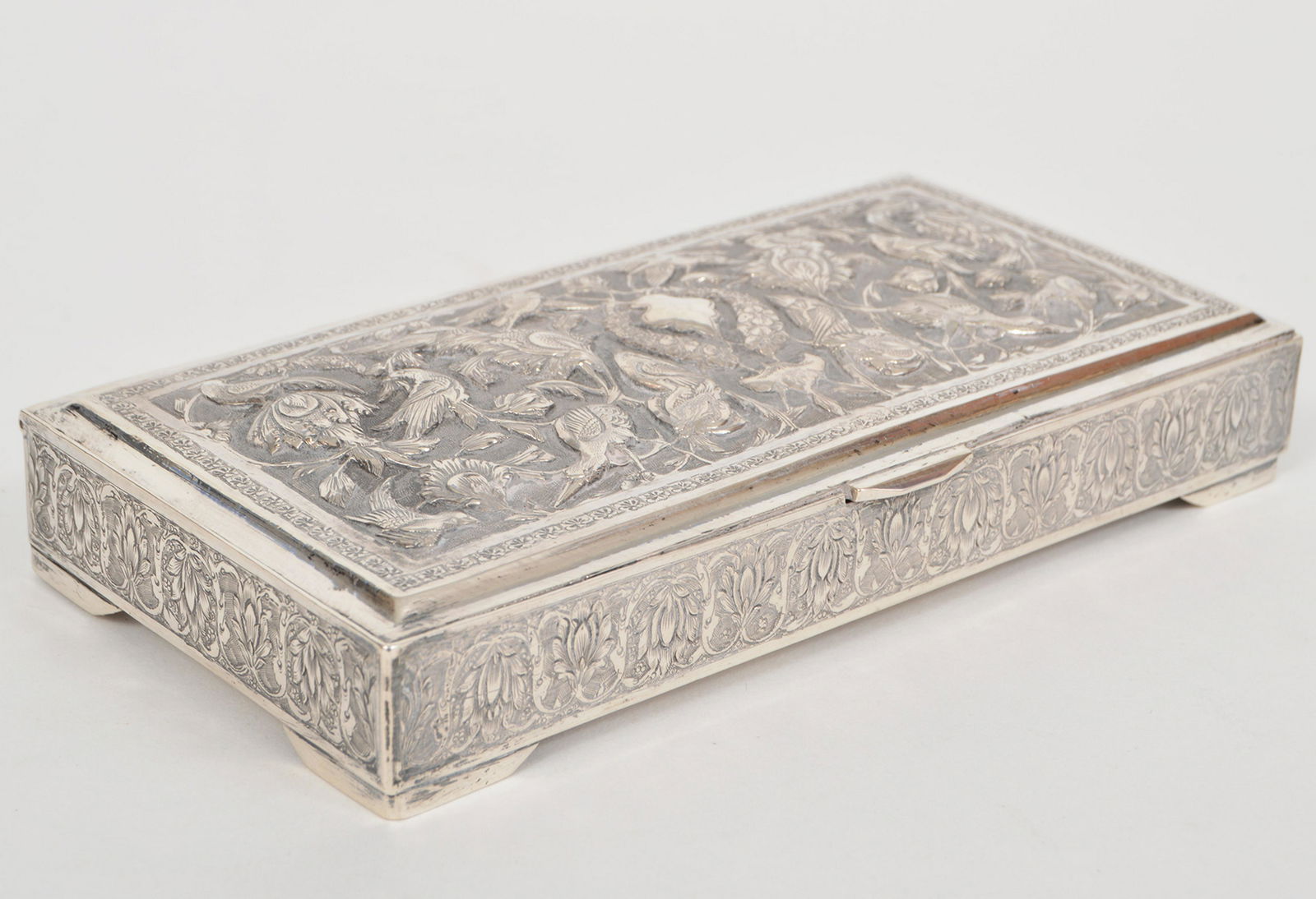 Continental Silver Repousse Bird Trinket Box (1 of 10)