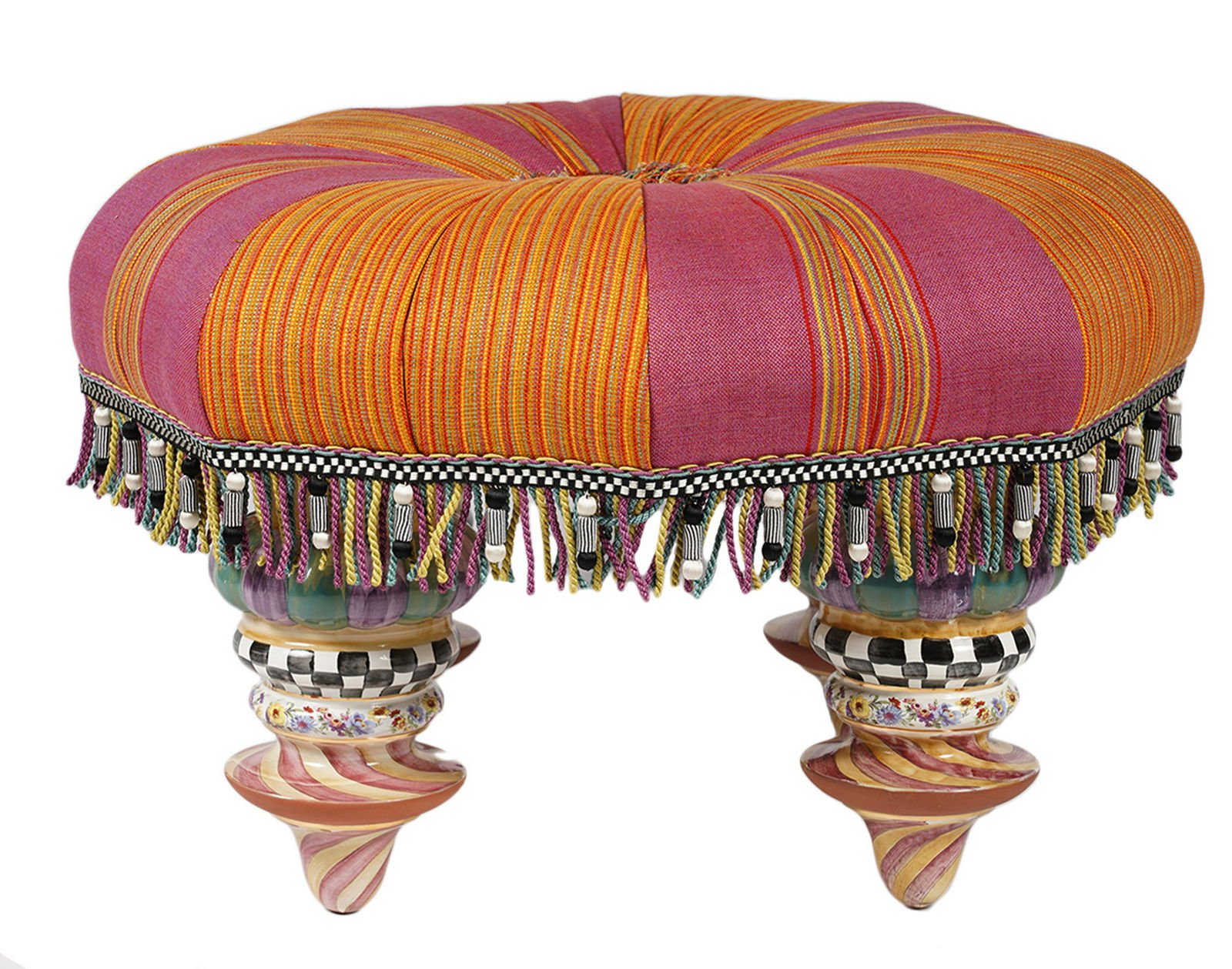 mackenzie childs ottoman