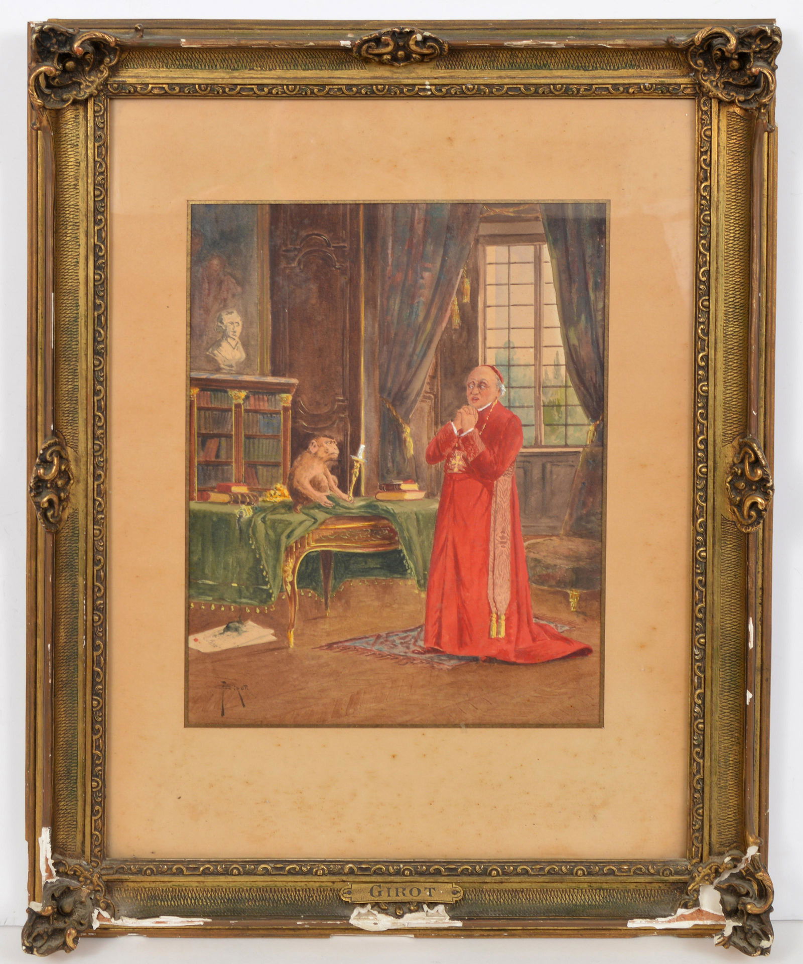 Francois Joseph Girot Watercolor Painting (1 of 9)