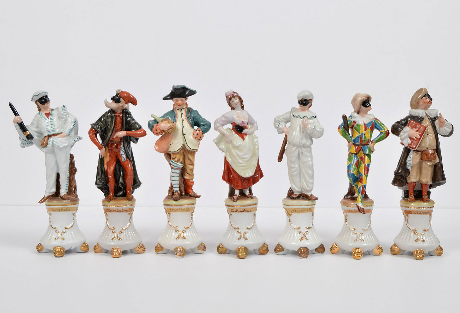 7 Porcelain Figurines from "Commodia del'Arte" (1 of 7)