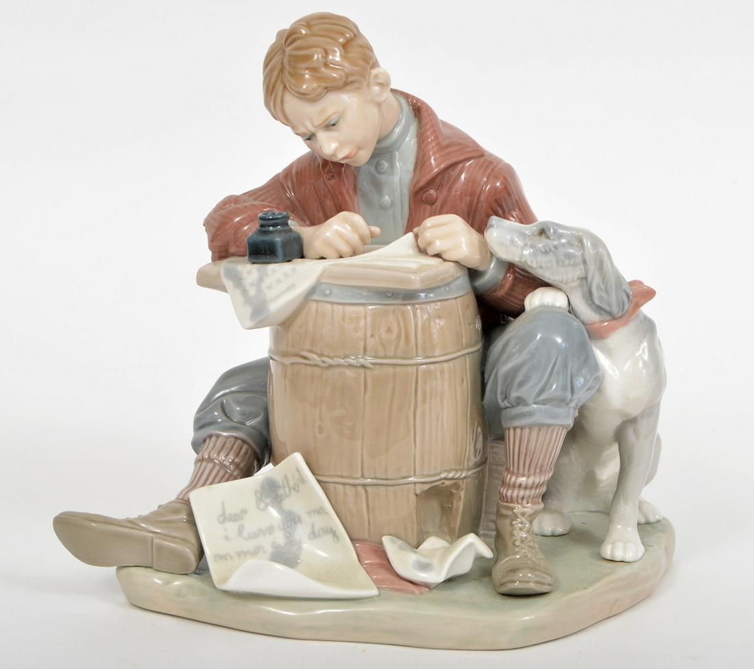 Lladro 1406 Figurine 'Love Letter' 1982 (1 of 7)