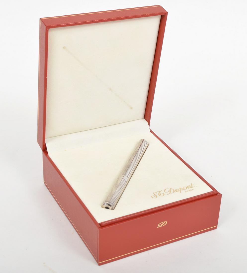 S T Dupont Paris Lady Mascara Pen in Silver Box (1 of 8)