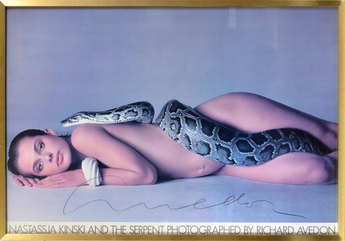 Signed Avedon Poster Nastassja Kinski Serpent (1 of 4)