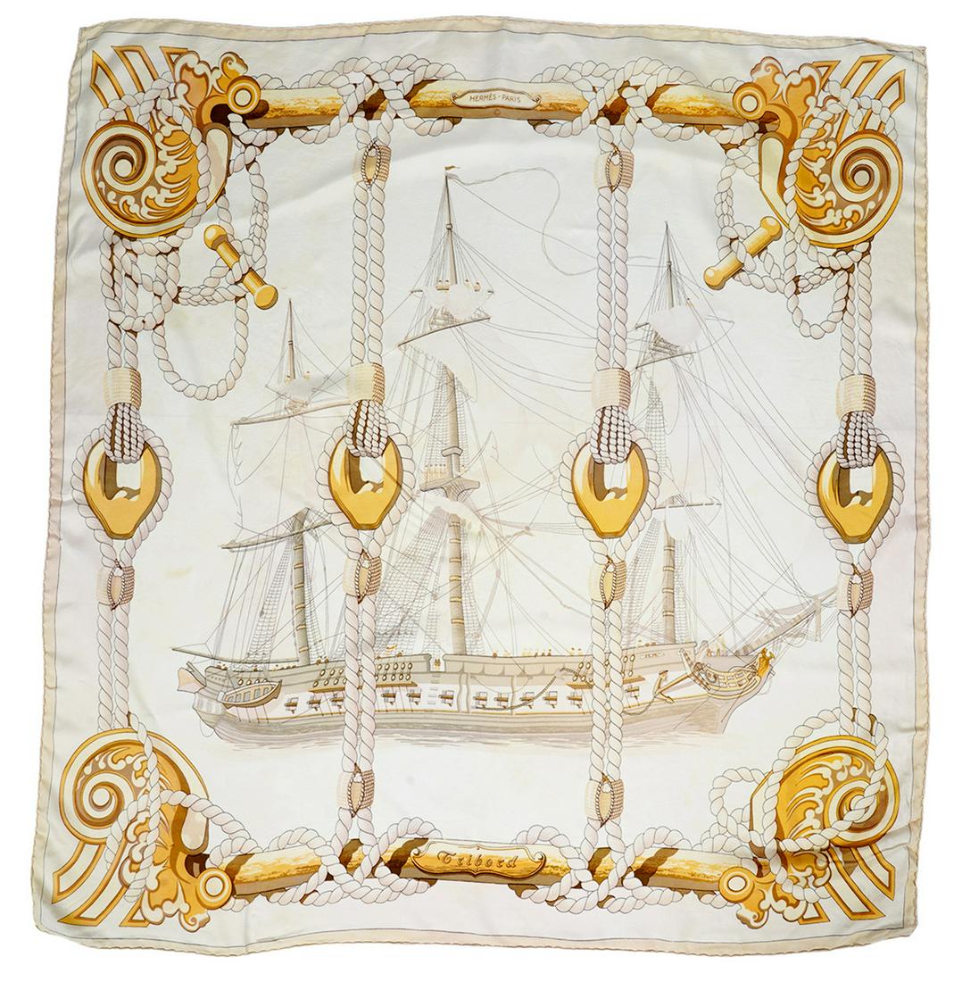 Hermes Silk Scarf Tribord Julie Abadie 90cm (1 of 6)