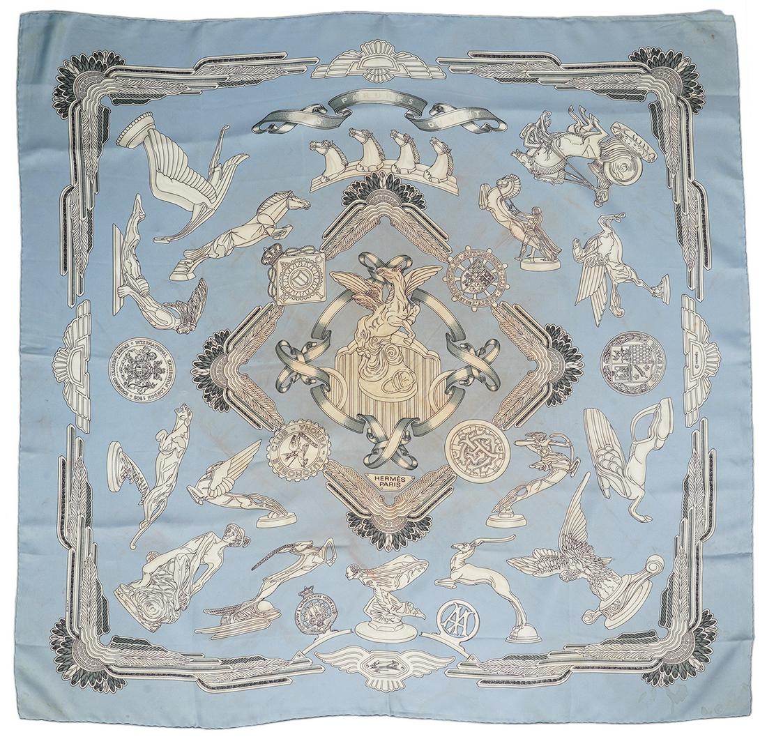 Hermes Parures Du Vent Silk Scarf 90cm (1 of 6)