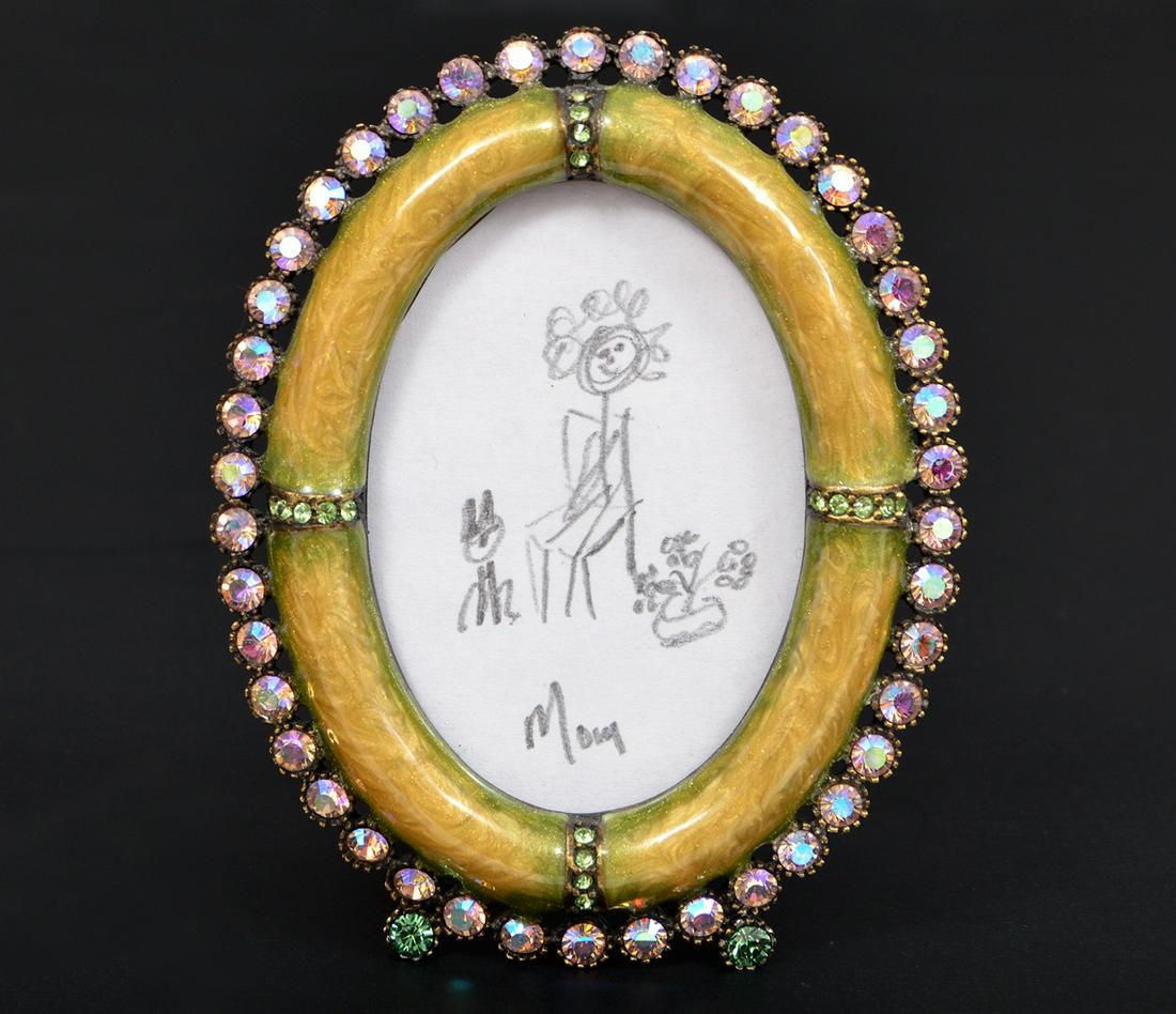 J Strongwater Green Enamel & Swarovski Frame (1 of 5)