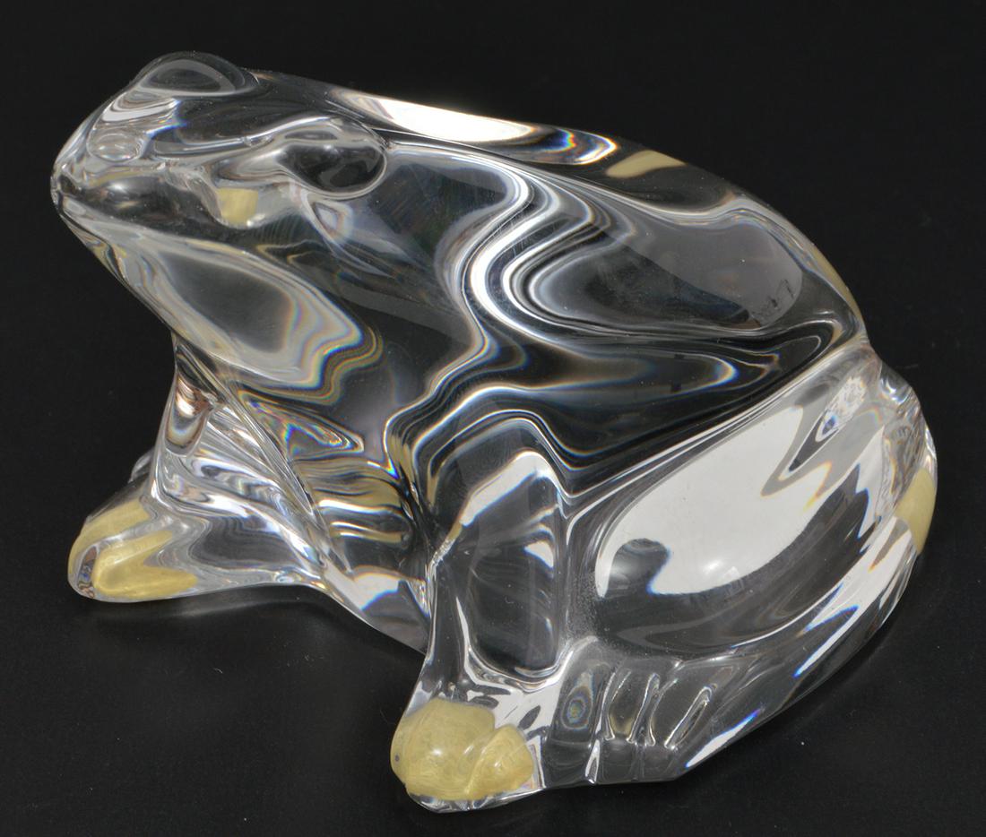 Baccarat French Crystal Frog Figurine (1 of 4)