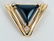14k Yellow Gold Onyx Diamond Slide Pendant