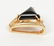 14k Yellow Gold Onyx Diamond Slide Pendant - 3