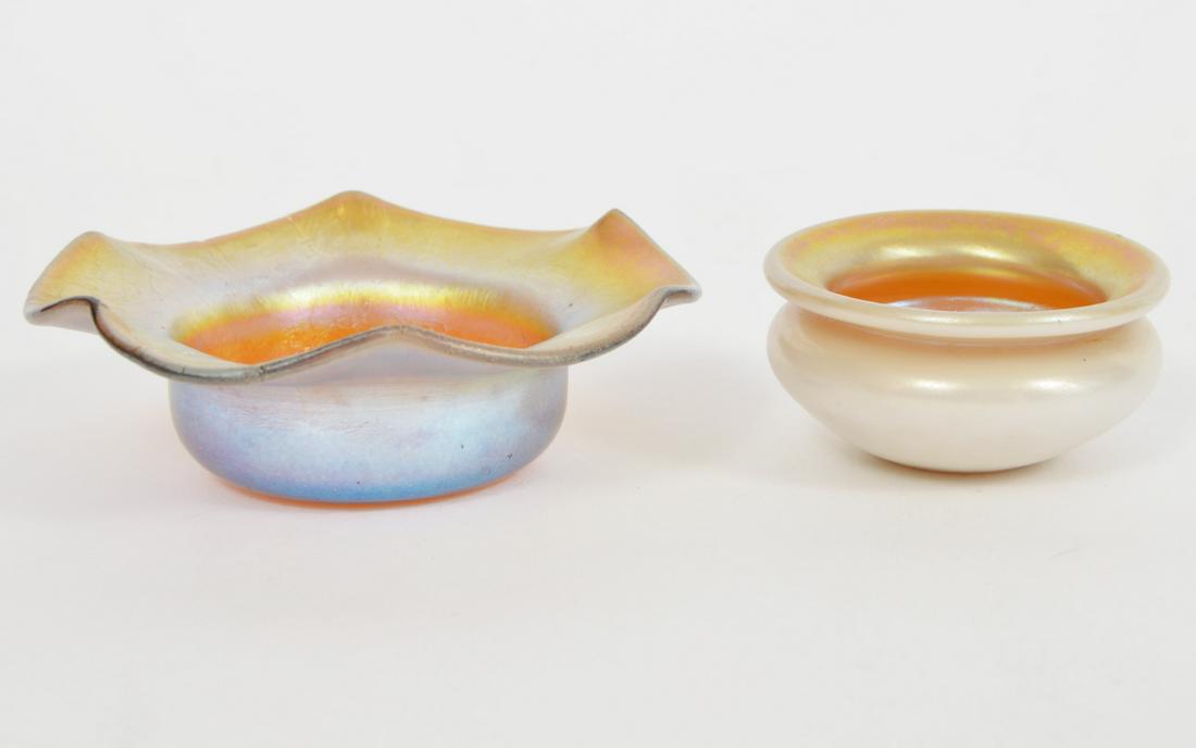 Steuben Aurene Nut Cup & Salt Cellar (1 of 5)