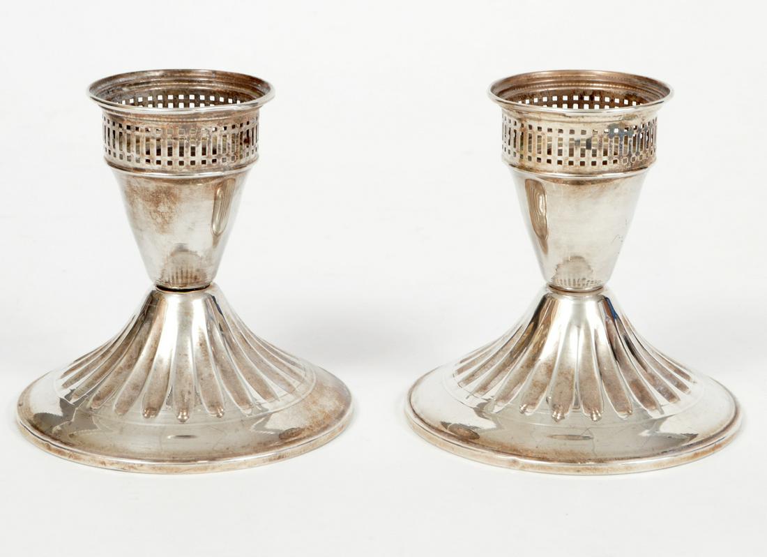 2 Duchin Creation Sterling Silver Candle Holders (1 of 5)