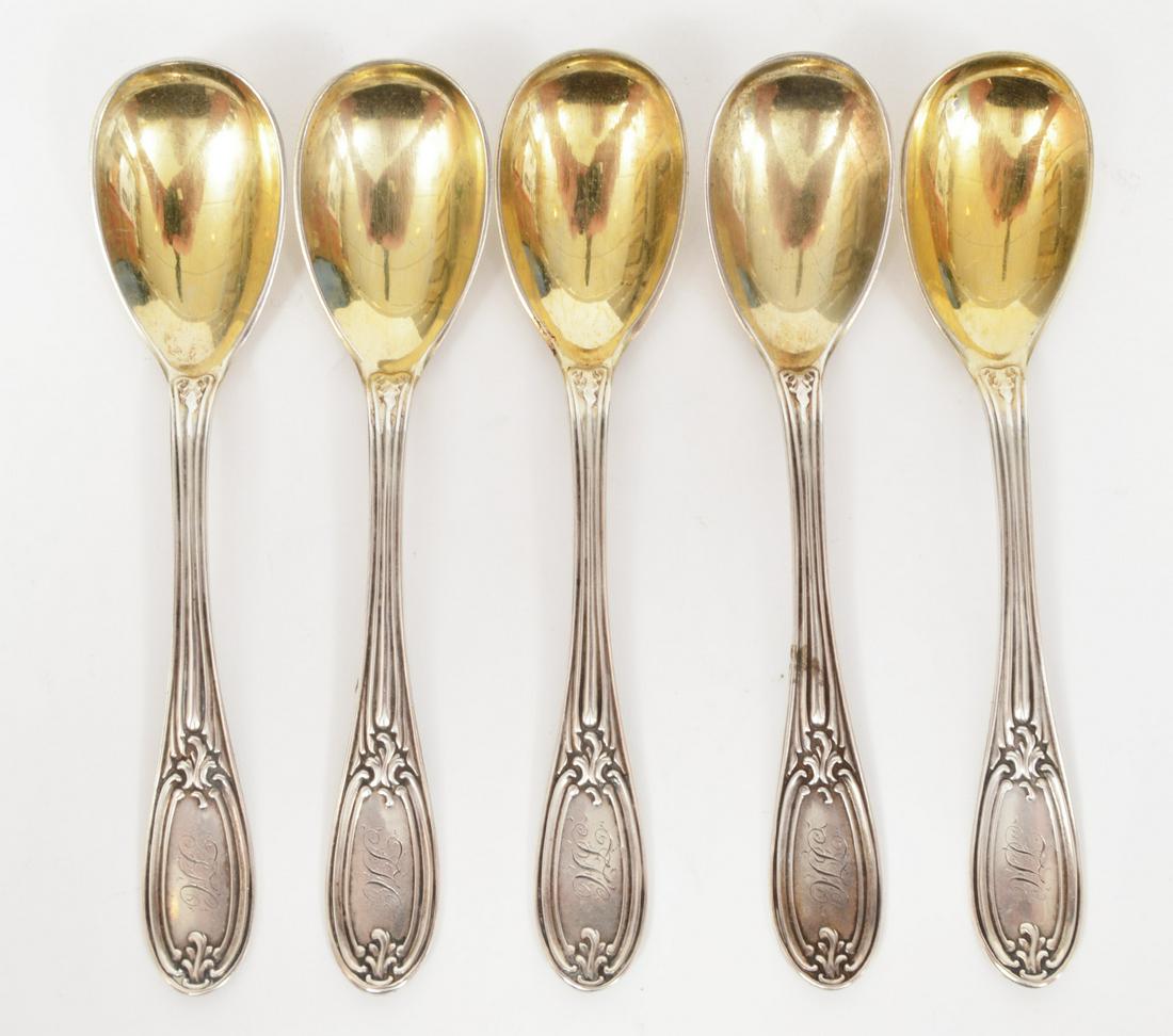 Polhamus & Strong Sterling Gold Wash Demitasse Spoons (1 of 4)