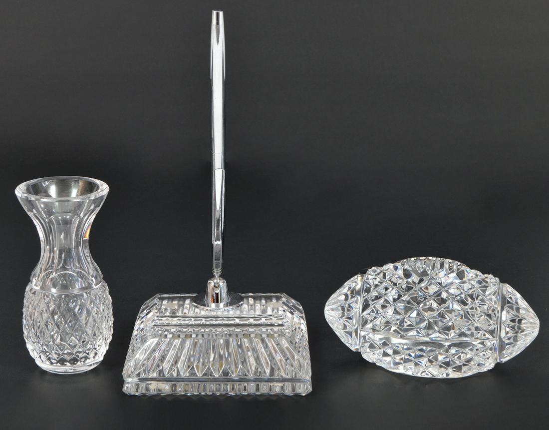 Waterford Crystal Pen & Holder, Paperweight & Vase (1 of 5)