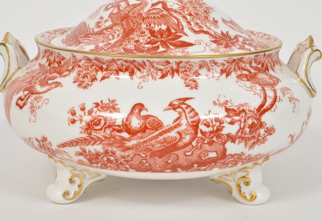 Royal Crown Derby Red Aves Covered Vegetable Dish (1 of 9)