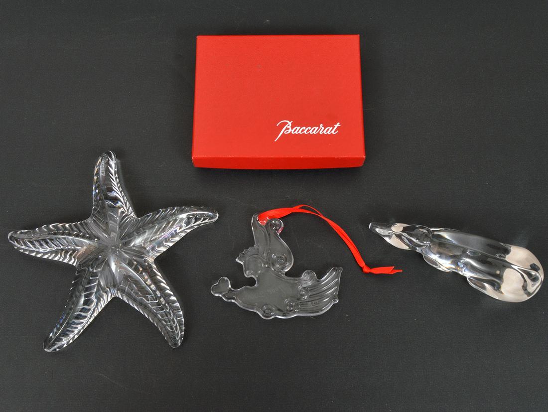 Lot of 3 Baccarat Crystal Ornament & Figurines (1 of 8)