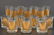 14 Rare Georges Briard Gold Doubloon Glasses - 3