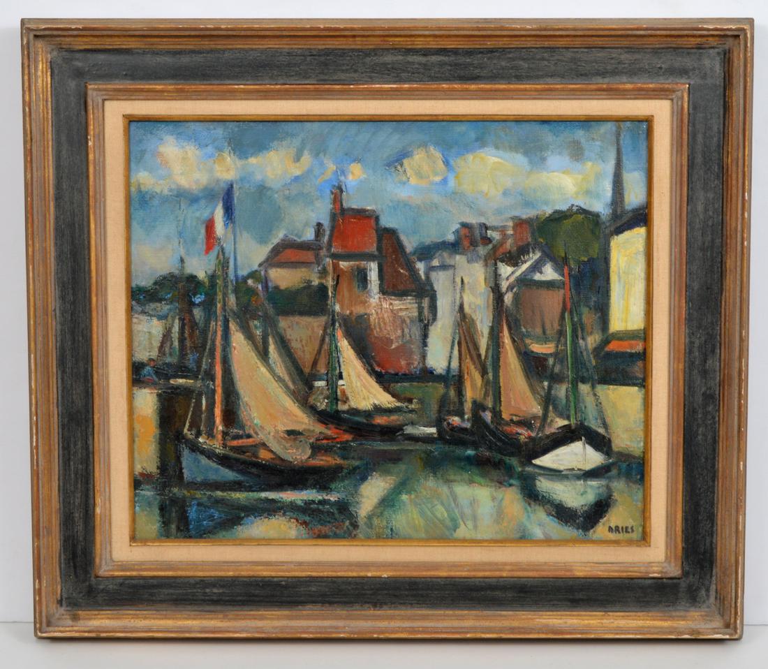 Jean Dries 'Honfleurs et les Quais' O/C (1 of 8)