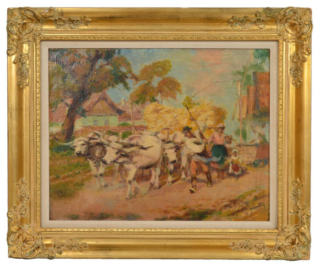 Karoly Cserna Hungarian Oil Painting (1 of 6)