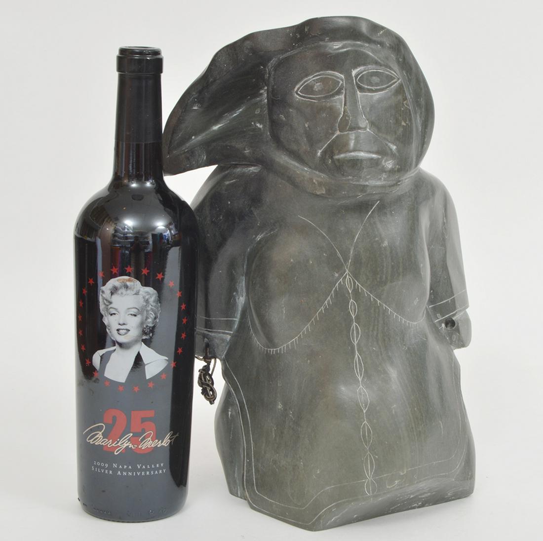 Large Eskimo Art Inuit Soapstone Carving (1 of 7)