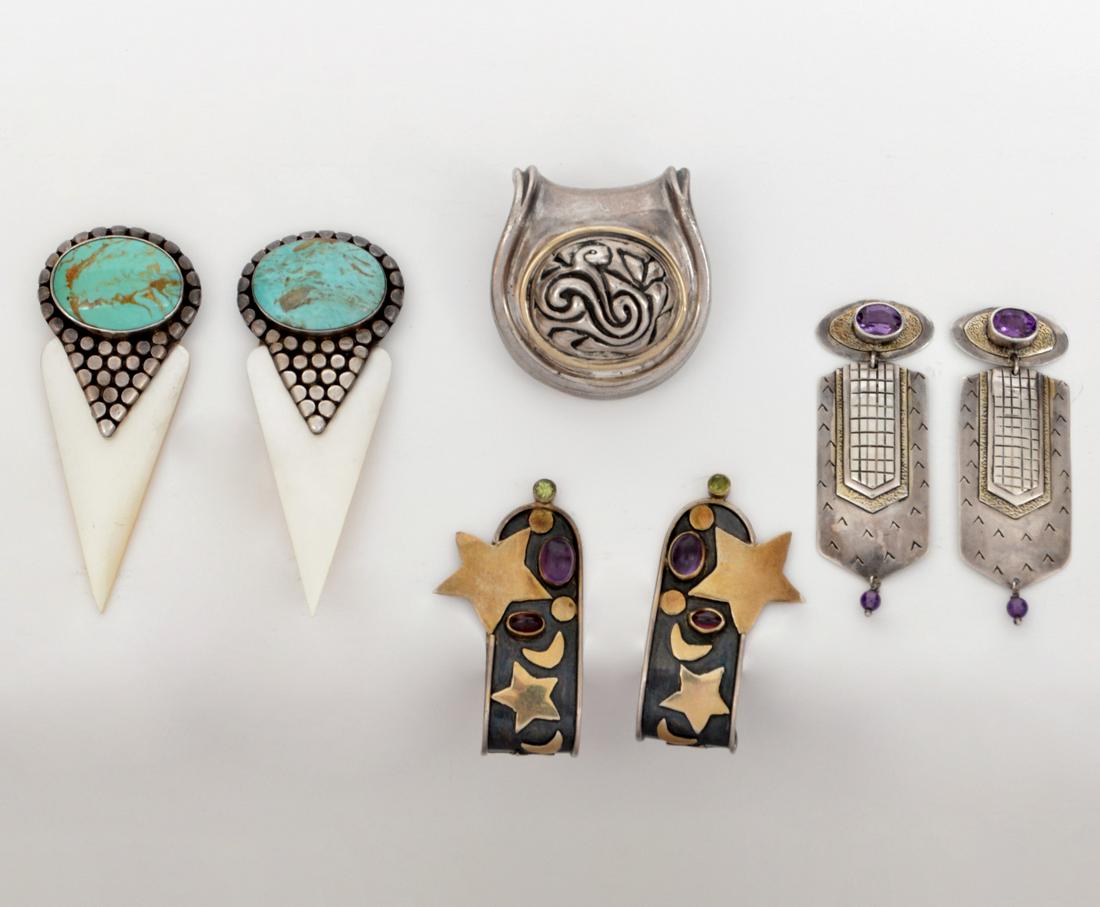 Sterling Silver Earrings and Pendant (1 of 12)