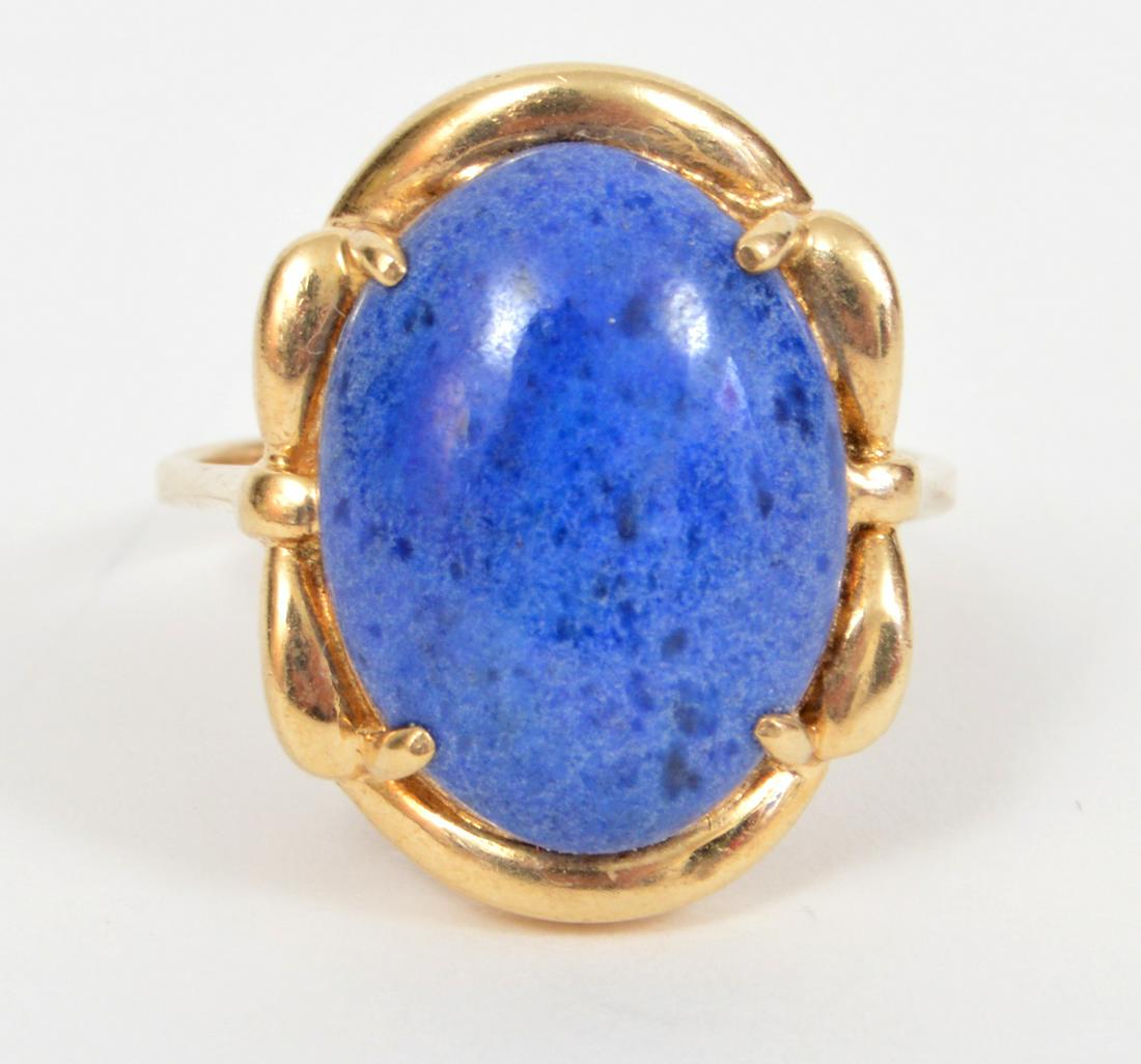 Large Oval Sodalite & 14k YG Ring (1 of 7)