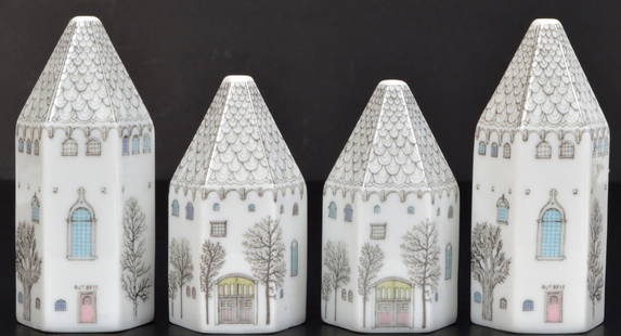 2 Pair Rosenthal Rut Bryk European S&P Shakers: 2 pairs of Rosenthal Rut Bryk European House porcelain salt & pepper shakers. Salt - 3.25"H, Pepper - 2.5"H. Condition report: Very good - no issues. Please examine all photos closely. Contact C. Bidd