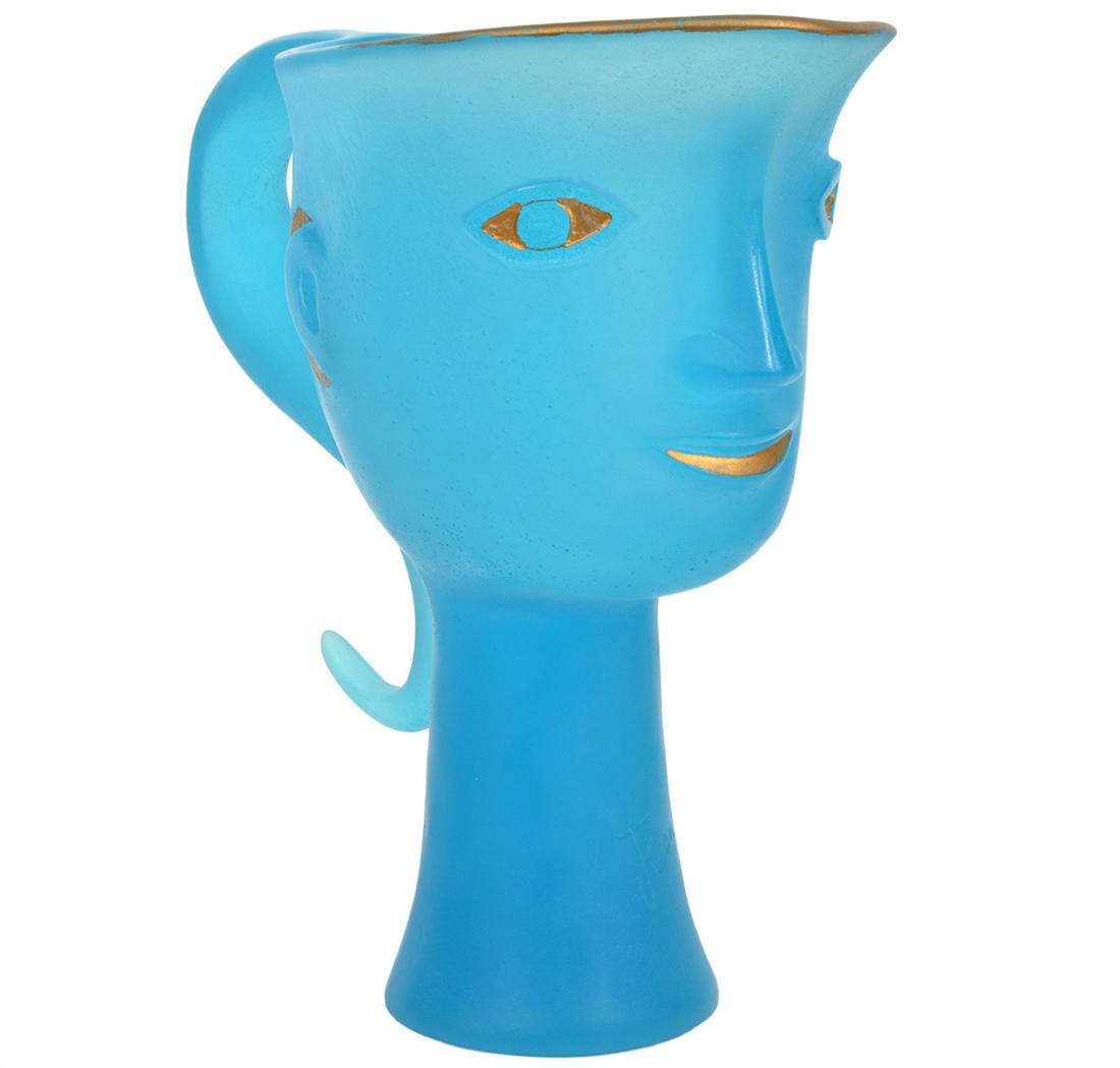 Daum Jean Cocteau Pate de Verre Pitcher (1 of 9)