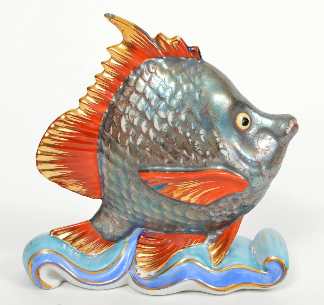 Herend Porcelain Tropical Fish Figurine #5255 (1 of 6)