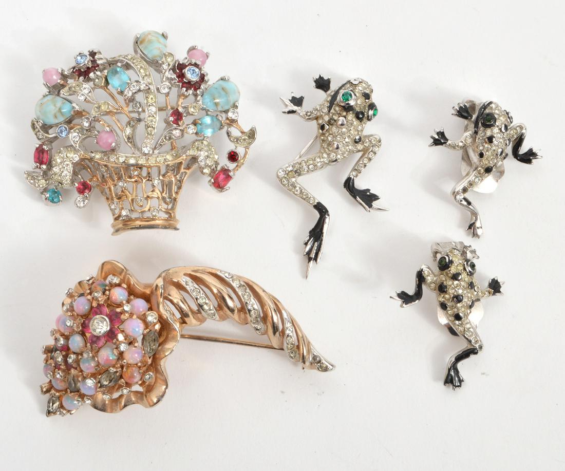 Lot of Reja Jewelry Brooches Earrings (1 of 6)