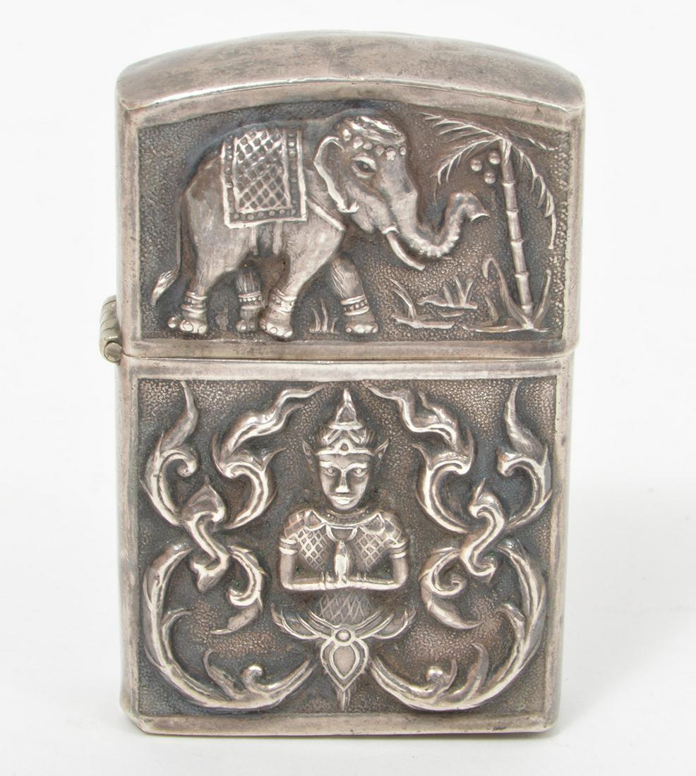 Siam Sterling Silver Repousse Lighter (1 of 5)