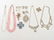 Lot Crystal Costume Necklaces Brooches Earrings