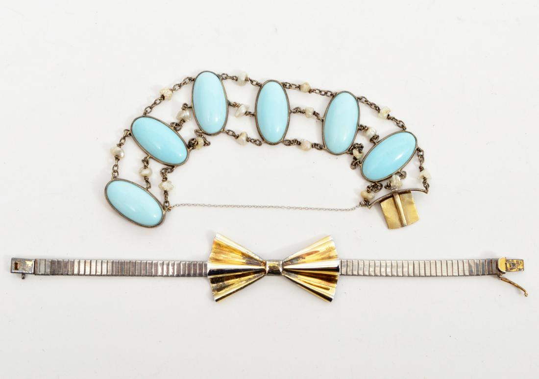 2 Sterling Bracelets, Vermeil, & Pearl (1 of 4)