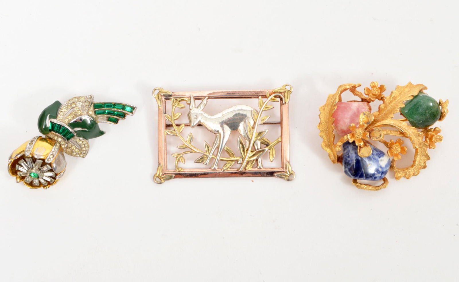 Lot of 3 Coro Brooches Tremble & Sterling (1 of 7)