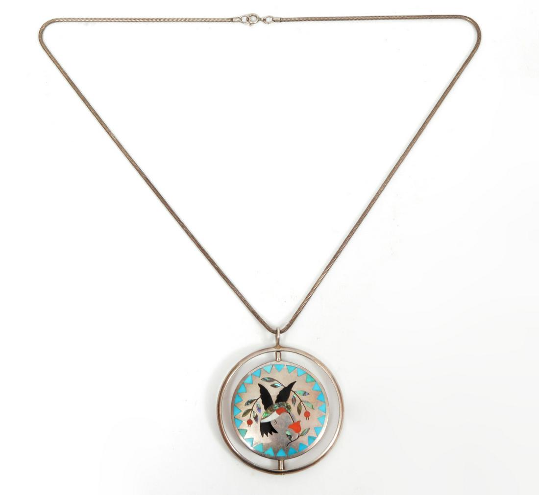 Dennis Nancy Edaakie Spinner Zuni Necklace (1 of 5)