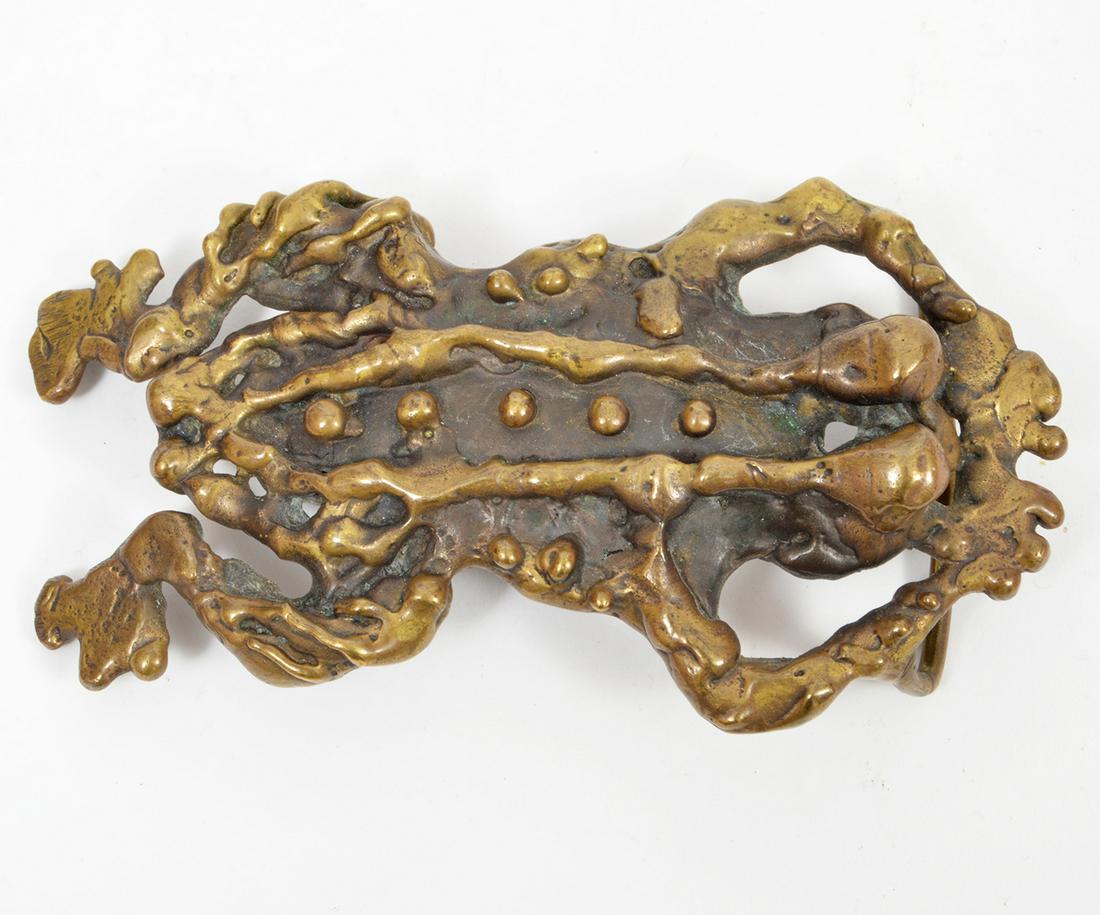 David Yurman Bronze Frog Belt Buckle (1 of 4)