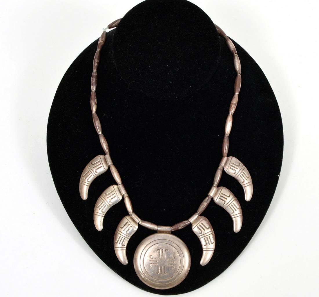 Native American Sterling Necklace (1 of 5)
