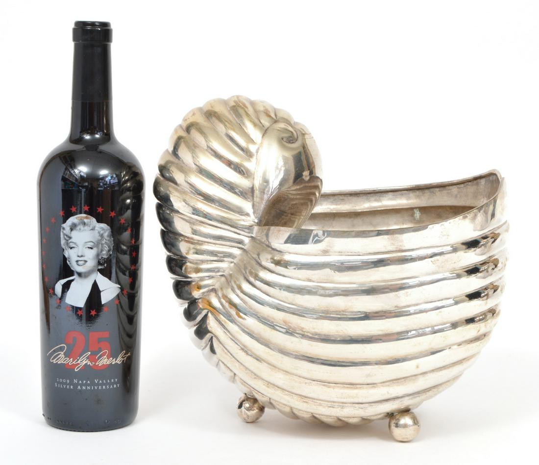 Large Silverplate Nautilus Shell Bowl (1 of 6)