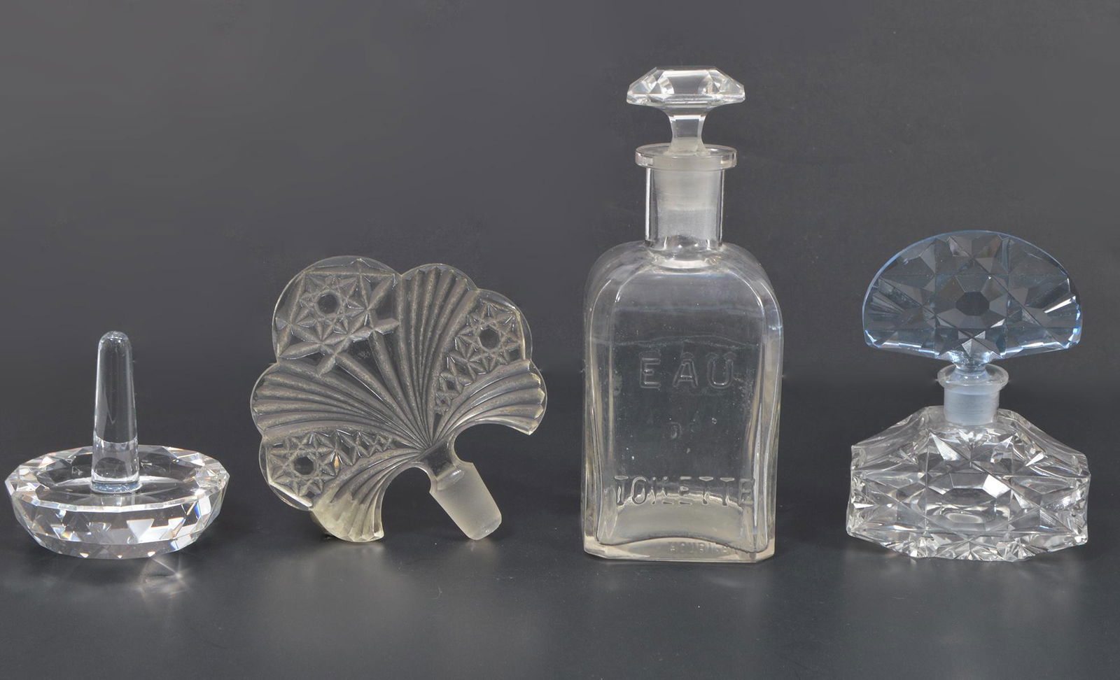 4 Pc. Assortment Perfume Bottles & Ring Holder (1 of 9)