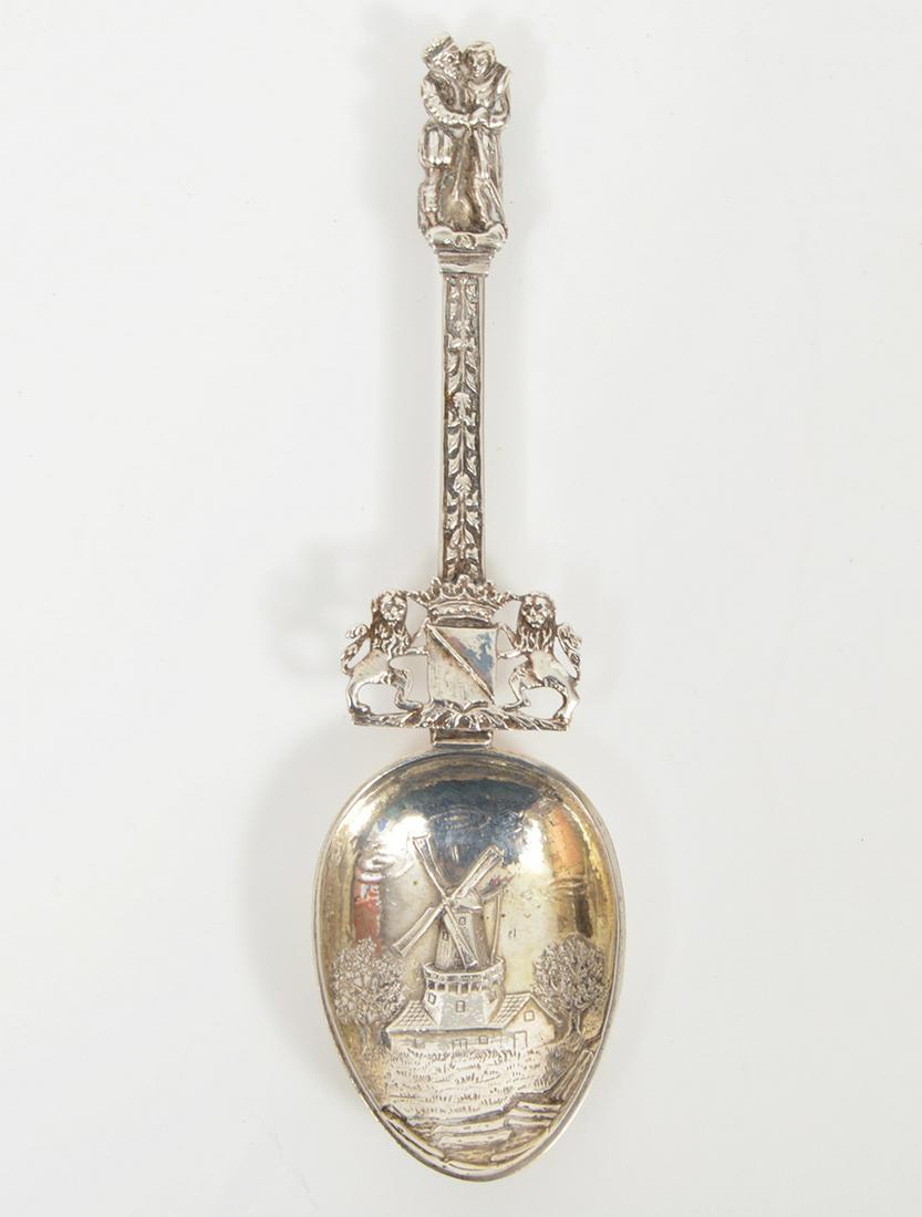 British Silver Figural Serving Spoon (1 of 8)