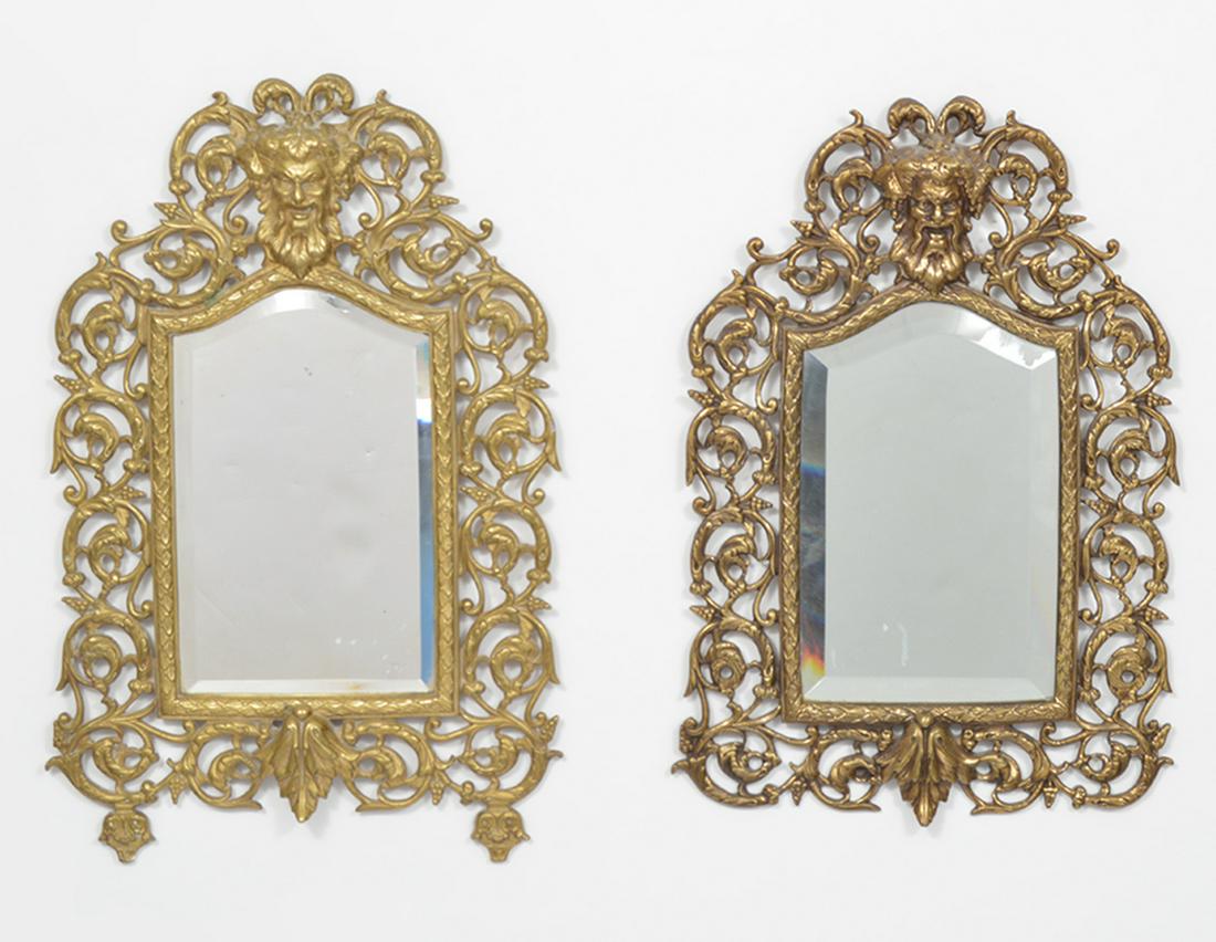 P. E. Guerin Brass Baccus Wall Mirrors (1 of 9)