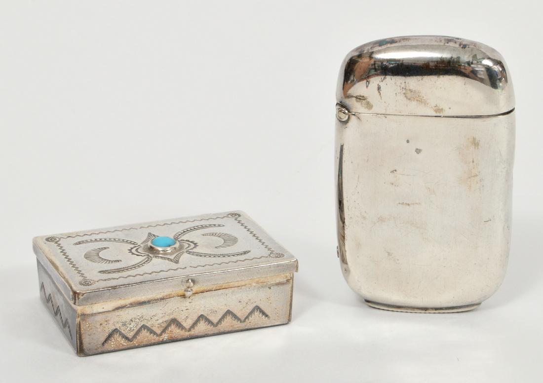Sterling Lighter Case & Mexican Sterling Box (1 of 10)