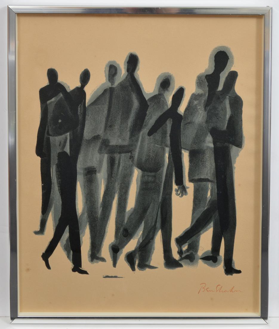 Ben Shahn 'Many Men' Signed Lithograph (1 of 4)