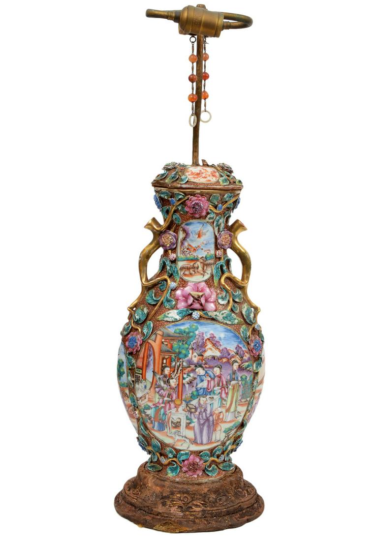 Chinese Porcelain Vase Turned Lamp (1 of 19)