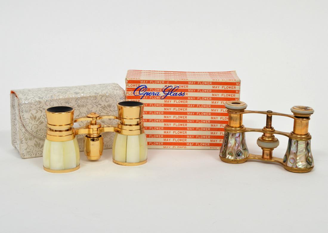 2 Pair Mother of Pearl Opera Binoculars (1 of 9)