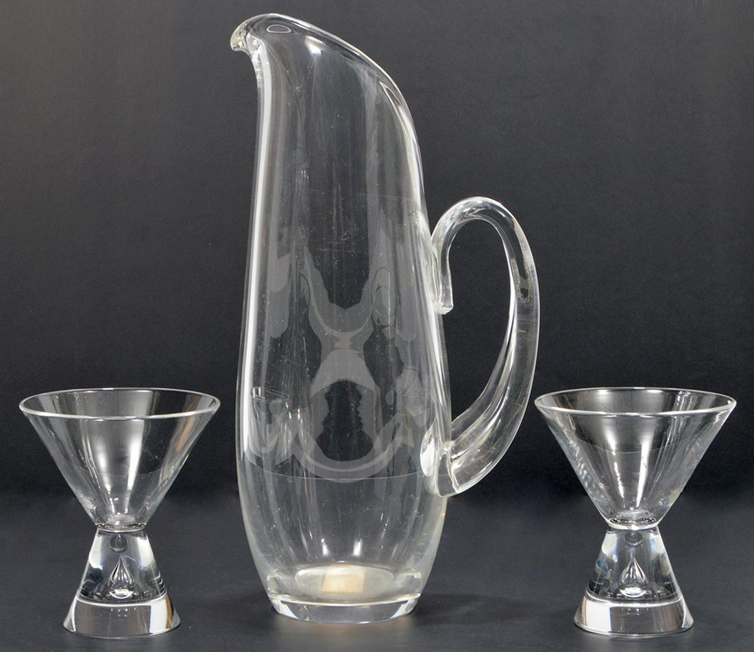 Steuben Martini Set Pitcher & Glasses (1 of 4)