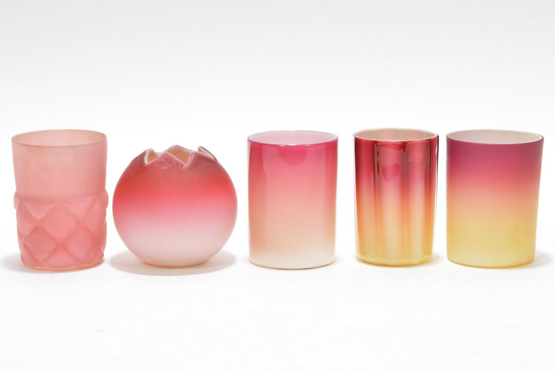 Lot of Peach Glow & Pink Cups & Vase (1 of 6)