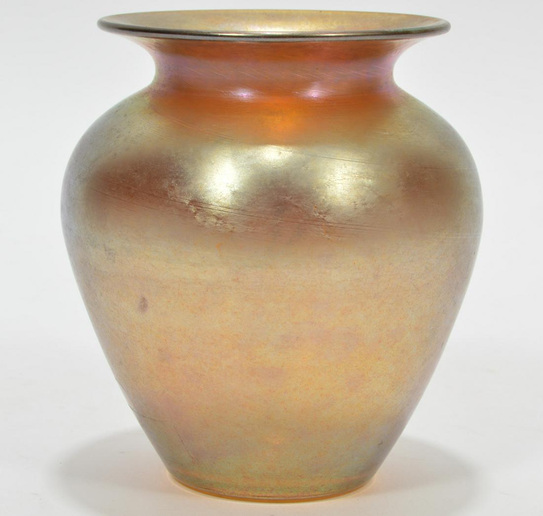 Durand Gold Aurene Art Glass Vase 1920's (1 of 6)