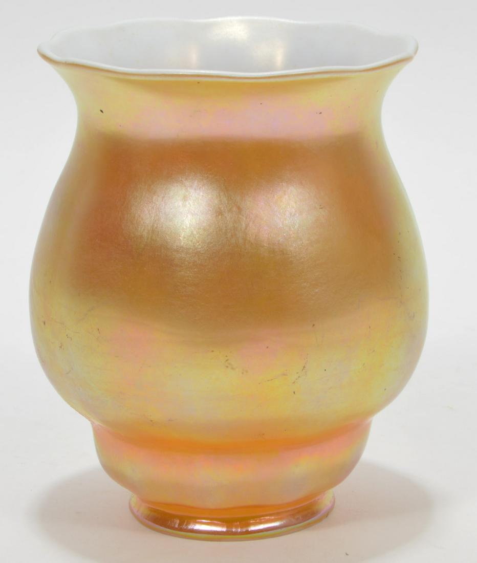 Steuben Case Gold Aurene Glass Lamp Shade (1 of 5)