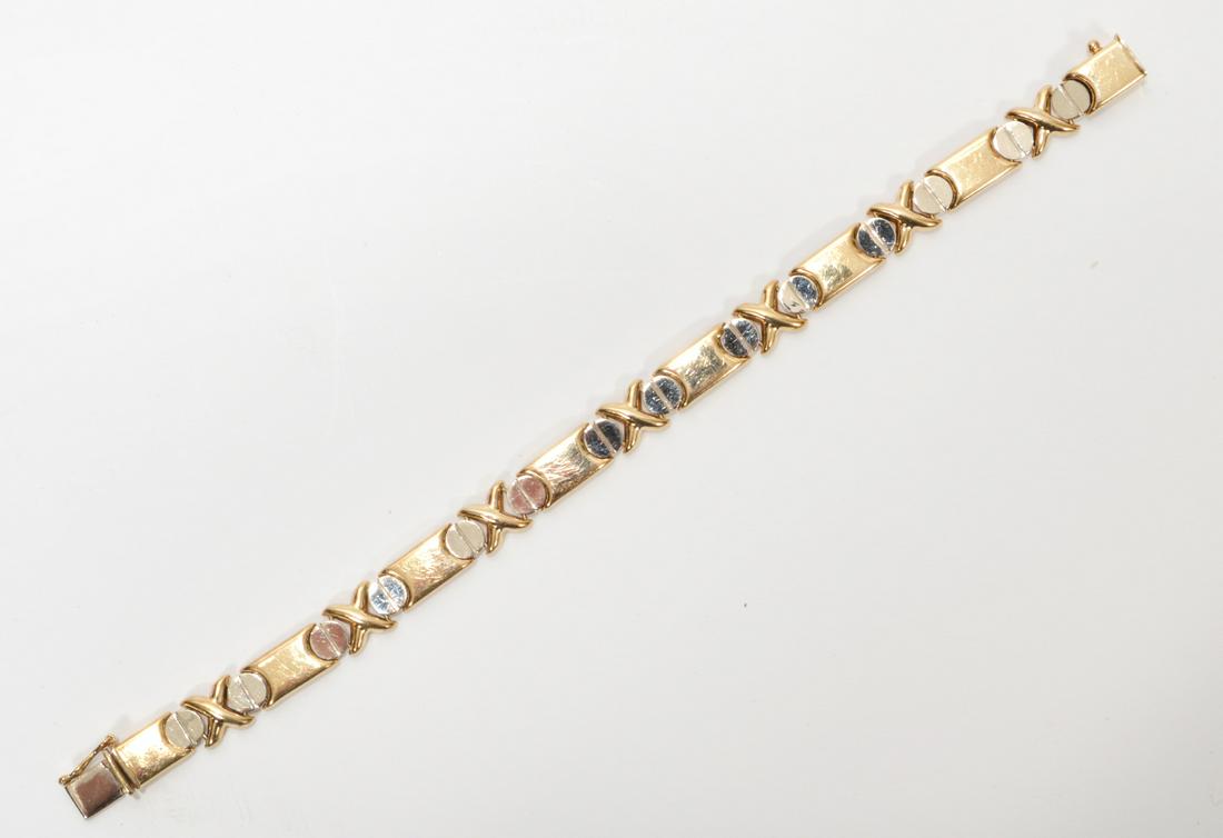 14k Yellow Gold Flexible Link Bracelet (1 of 4)
